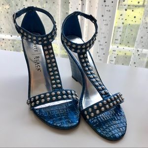 White House Black Market wedge heels